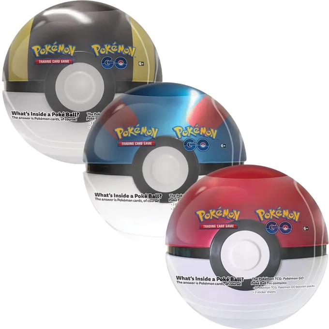 Pokémon GO Poké Ball Tin — 3-Pack Set