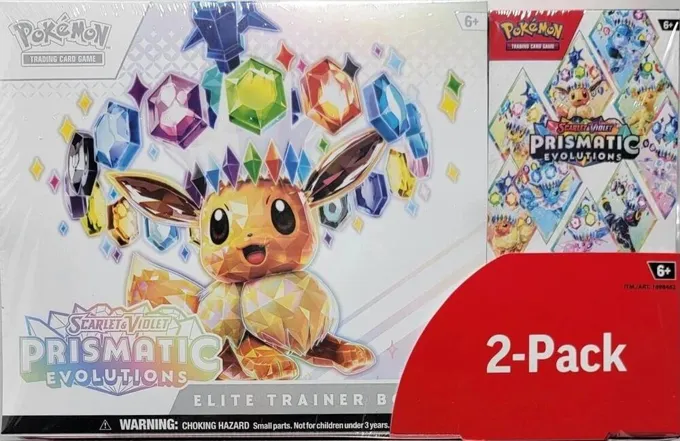 Prismatic Evolutions ETB + Surprise Box — Sealed 2-Pack